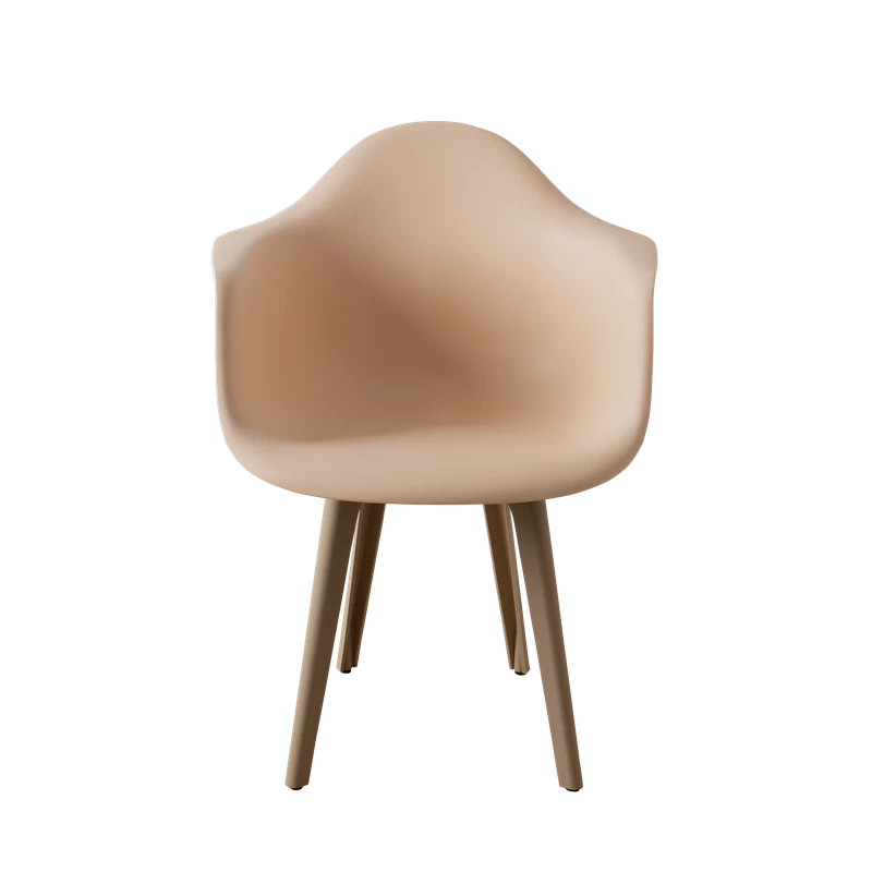 DERSTUHL Стул-кресло из пластика Plast Dark Beige Eames (изображение №3)