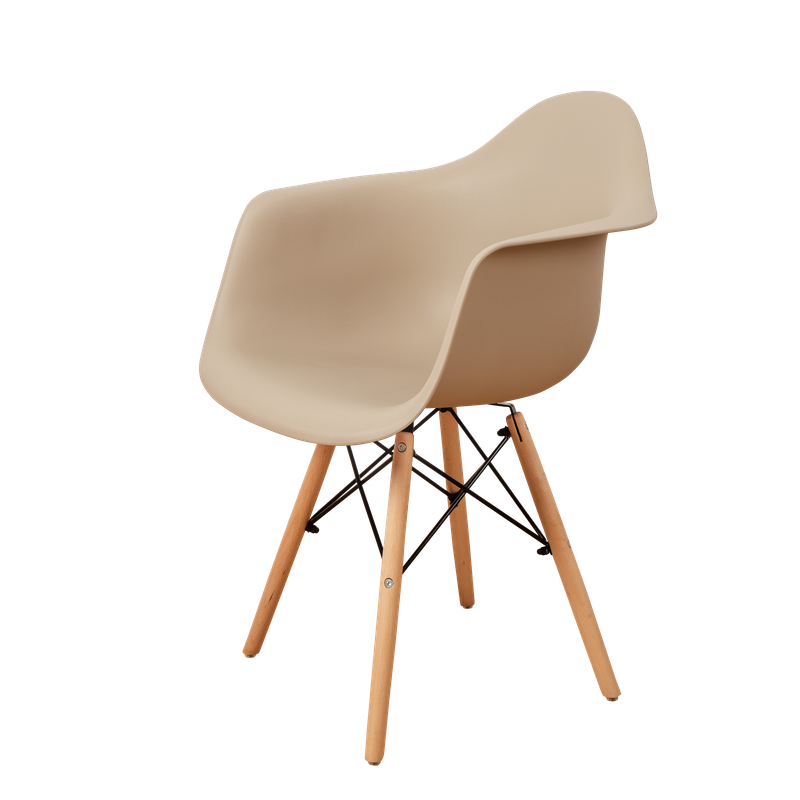 DERSTUHL Комплект стульев пластиковых 4 шт Wood Eames