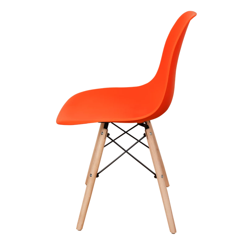 DERSTUHL Комплект стульев пластиковых 4 шт Wood Eames (изображение №4)