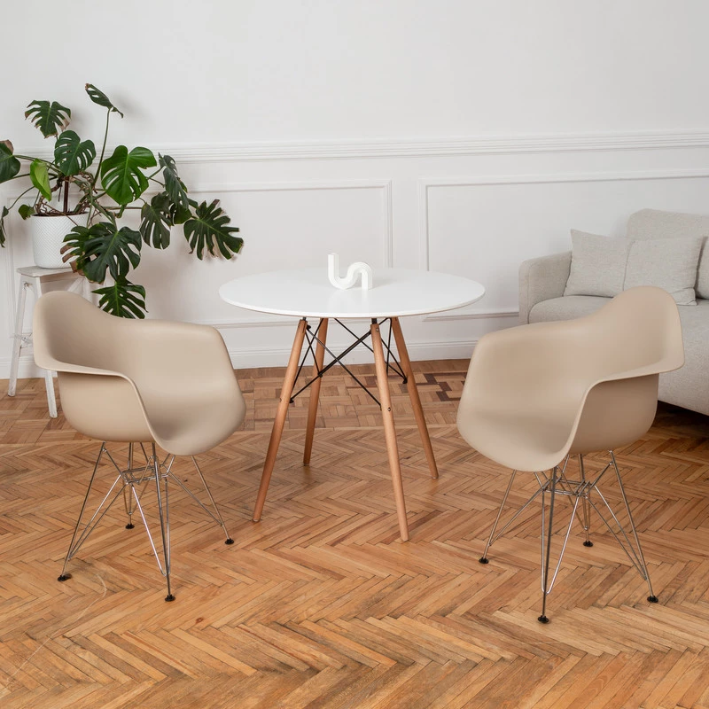 DERSTUHL Комплект стульев пластиковых 2 шт Chrom Eames (изображение №2)