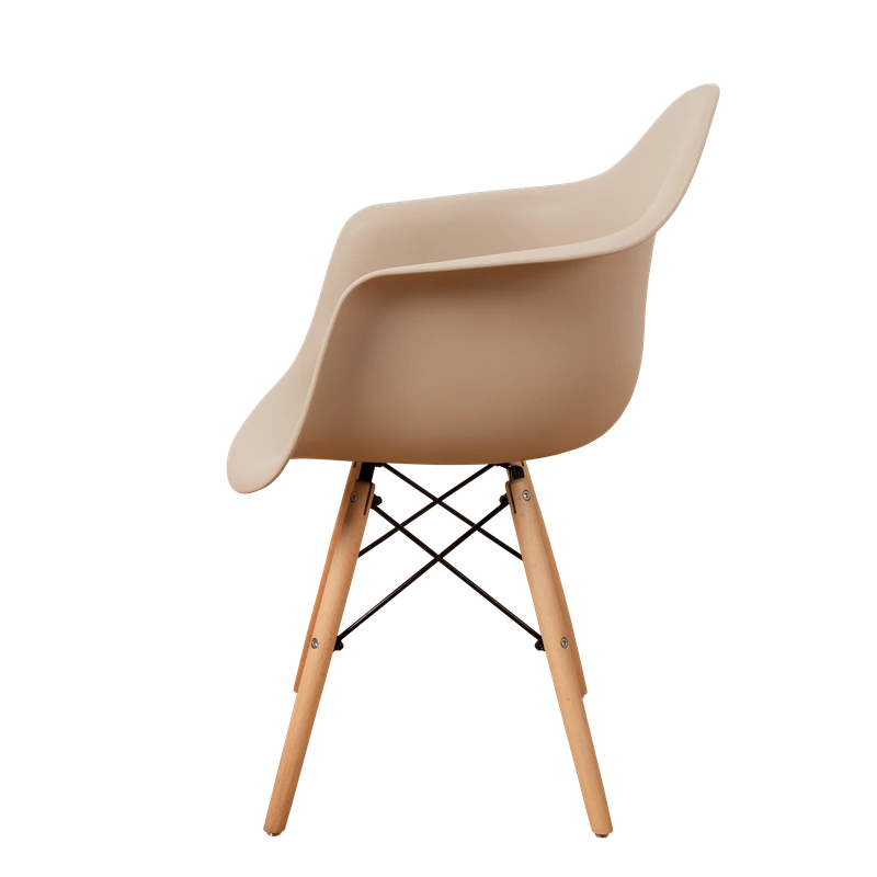 DERSTUHL Комплект стульев пластиковых 4 шт Wood Eames (изображение №4)