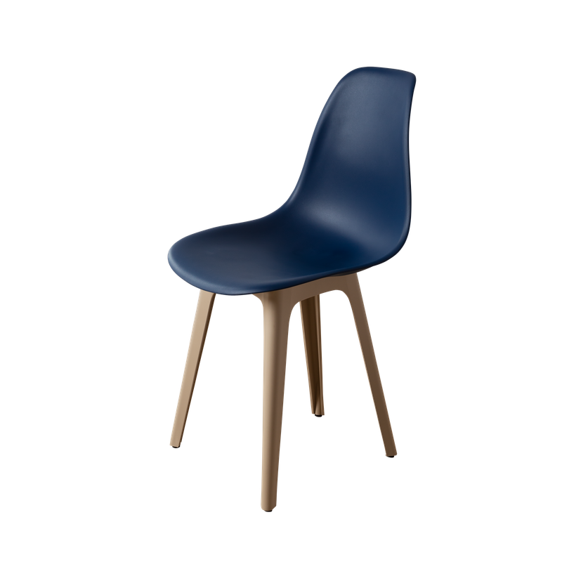 DERSTUHL Комплект стульев пластиковых 4 шт Plast Dark Beige Eames