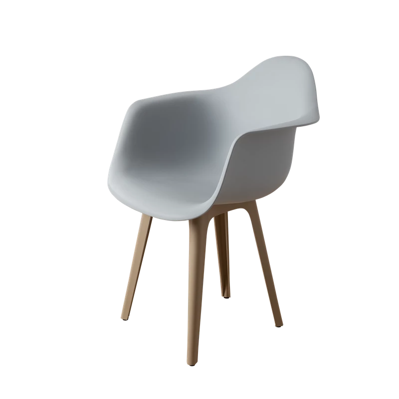 DERSTUHL Стул-кресло из пластика Plast Dark Beige Eames (изображение №1)
