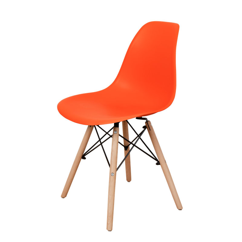 DERSTUHL Комплект стульев пластиковых 4 шт Wood Eames