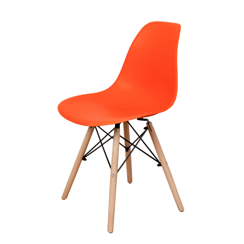 DERSTUHL Комплект стульев пластиковых 4 шт Wood Eames (изображение №1)
