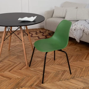Второе фото. DERSTUHL Комплект стульев пластиковых 2 шт Elegant Black Eames