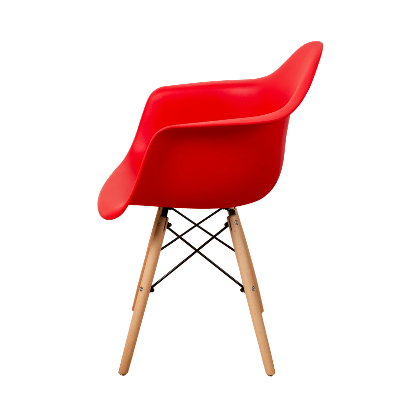 DERSTUHL Комплект стульев пластиковых 2 шт Wood Eames (изображение №4)