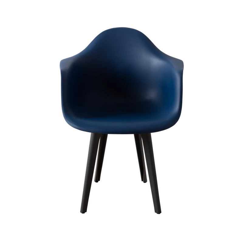 DERSTUHL Комплект стульев пластиковых 2 шт Plast Dark Grey Eames (изображение №3)