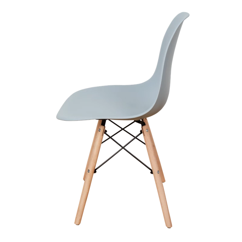 DERSTUHL Комплект стульев пластиковых 4 шт Wood Eames (изображение №4)