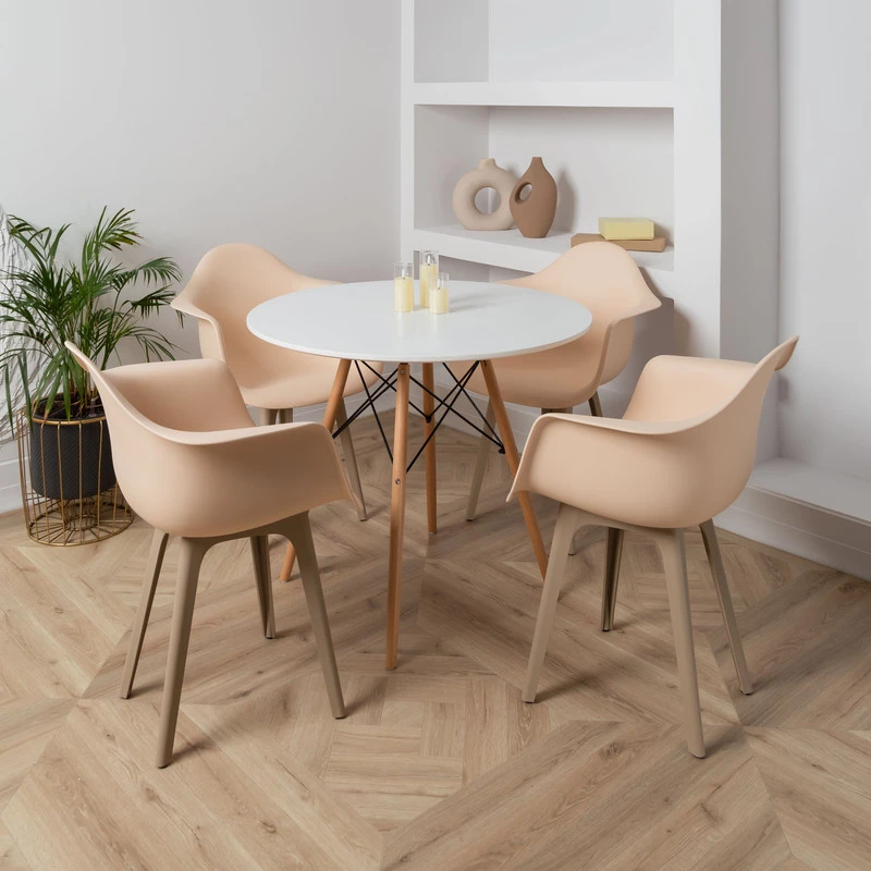 DERSTUHL Стул-кресло из пластика Plast Dark Beige Eames (изображение №2)