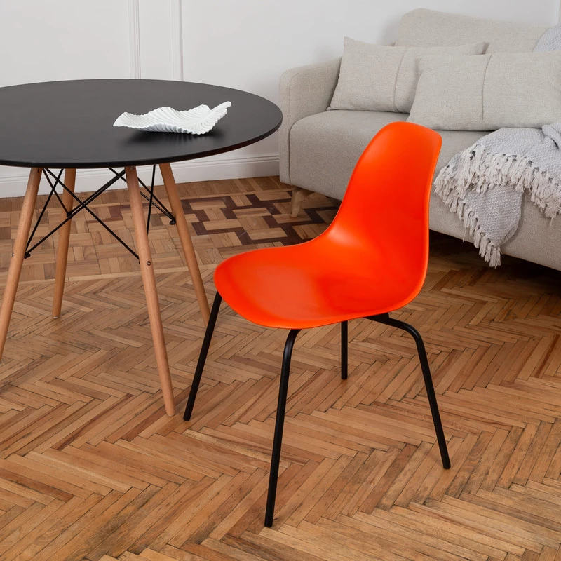 DERSTUHL Комплект стульев пластиковых 4 шт Elegant Black Eames (изображение №6)
