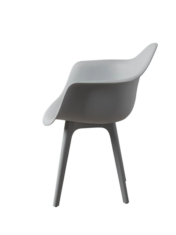 DERSTUHL Комплект стульев пластиковых 2 шт Plast Grey Eames (изображение №5)