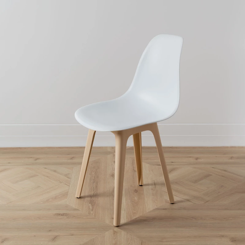 DERSTUHL Комплект стульев пластиковых 2 шт Plast Beige Eames (изображение №6)