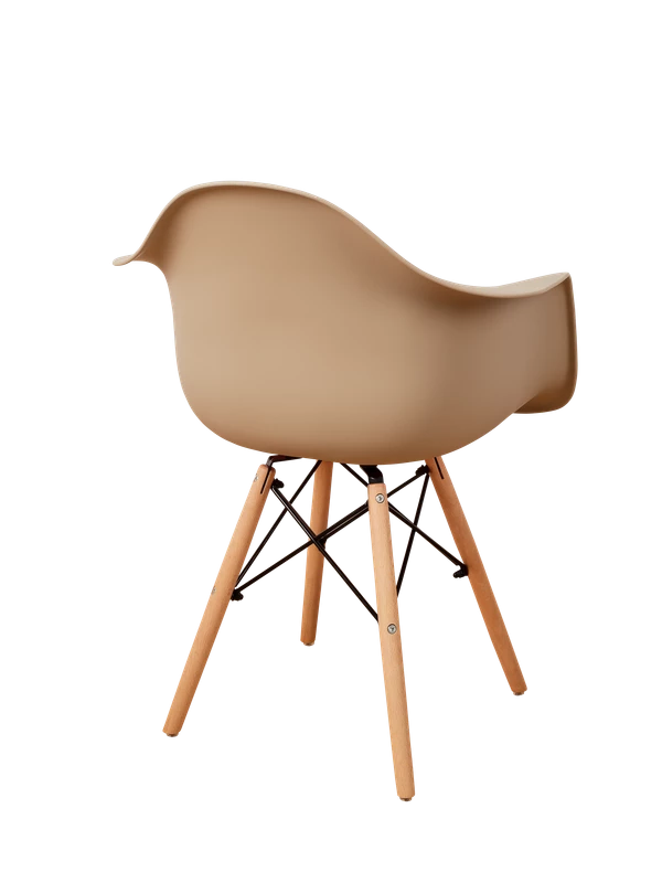 DERSTUHL Комплект стульев пластиковых 4 шт Wood Eames (изображение №5)