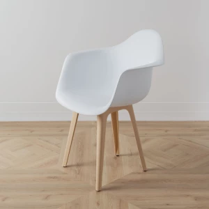 Второе фото. DERSTUHL Стул-кресло из пластика Plast Beige Eames