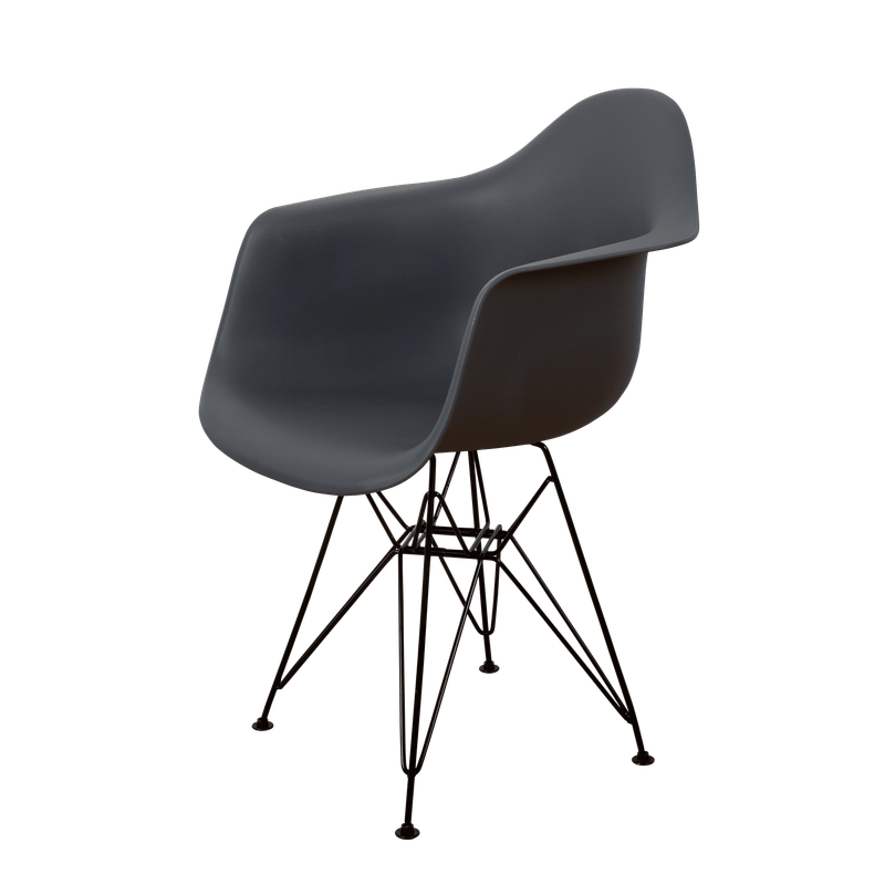 DERSTUHL Стул-кресло из пластика Black Eames
