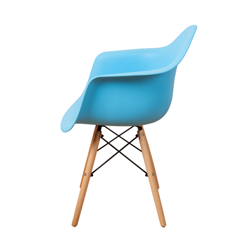 DERSTUHL Комплект стульев пластиковых 2 шт Wood Eames (изображение №4)