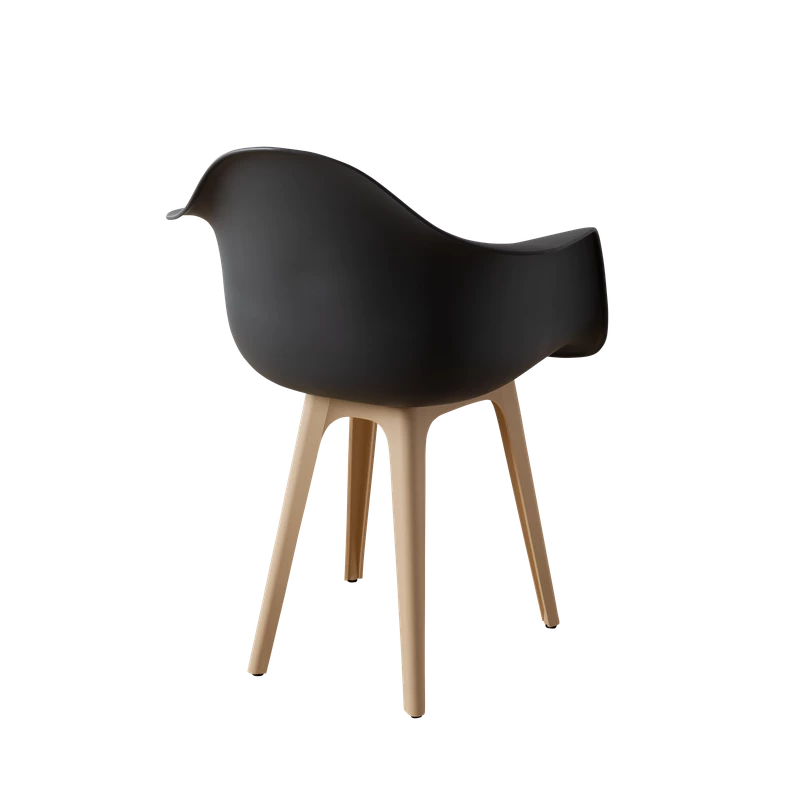 DERSTUHL Стул-кресло из пластика Plast Beige Eames (изображение №5)