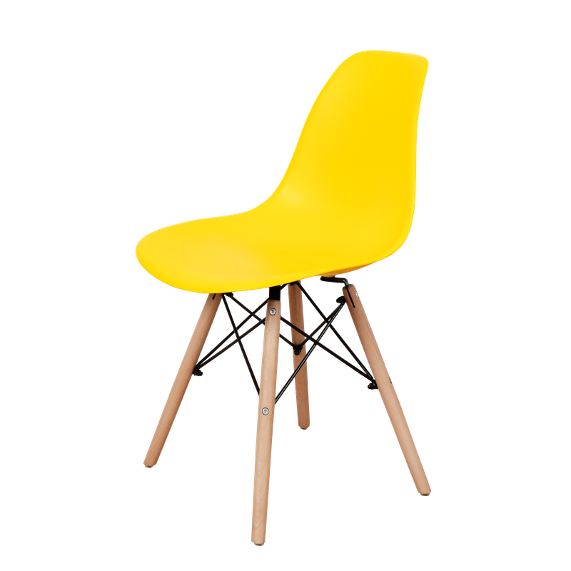 DERSTUHL Комплект стульев пластиковых 4 шт Wood Eames
