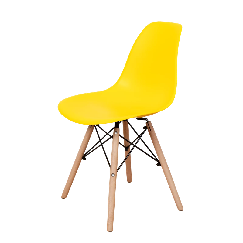 DERSTUHL Комплект стульев пластиковых 4 шт Wood Eames (изображение №1)