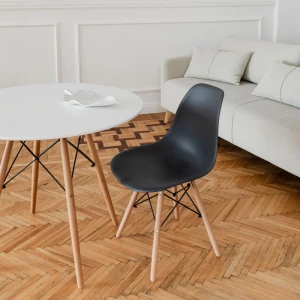 Второе фото. DERSTUHL Комплект стульев пластиковых 4 шт Wood Eames