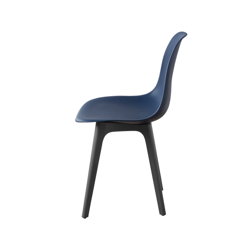 DERSTUHL Комплект стульев пластиковых 2 шт Plast Dark Grey Eames (изображение №4)