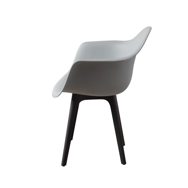 DERSTUHL Комплект стульев пластиковых 4 шт Plast Dark Grey Eames (изображение №4)