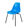 DERSTUHL Комплект стульев пластиковых 4 шт Elegant Black Eames