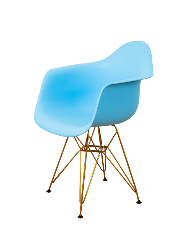 DERSTUHL Комплект стульев пластиковых 2 шт Gold Eames