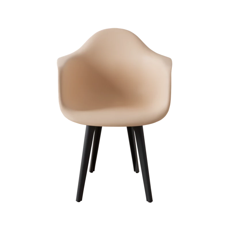 DERSTUHL Комплект стульев пластиковых 2 шт Plast Dark Grey Eames (изображение №3)