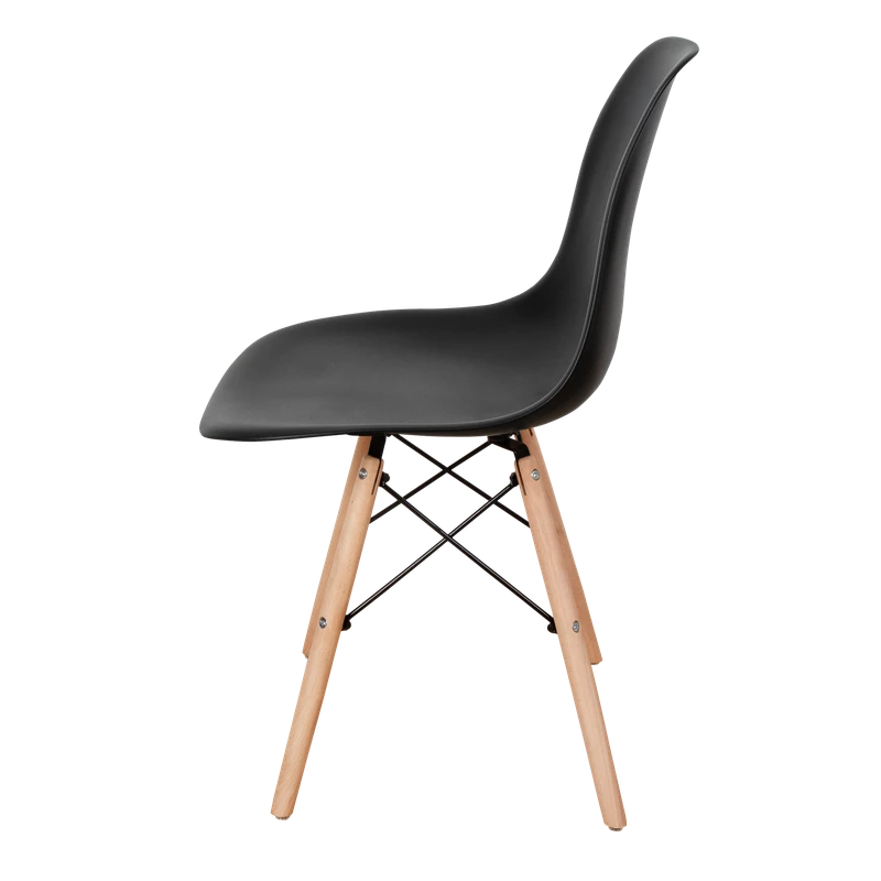 DERSTUHL Комплект стульев пластиковых 4 шт Wood Eames (изображение №4)