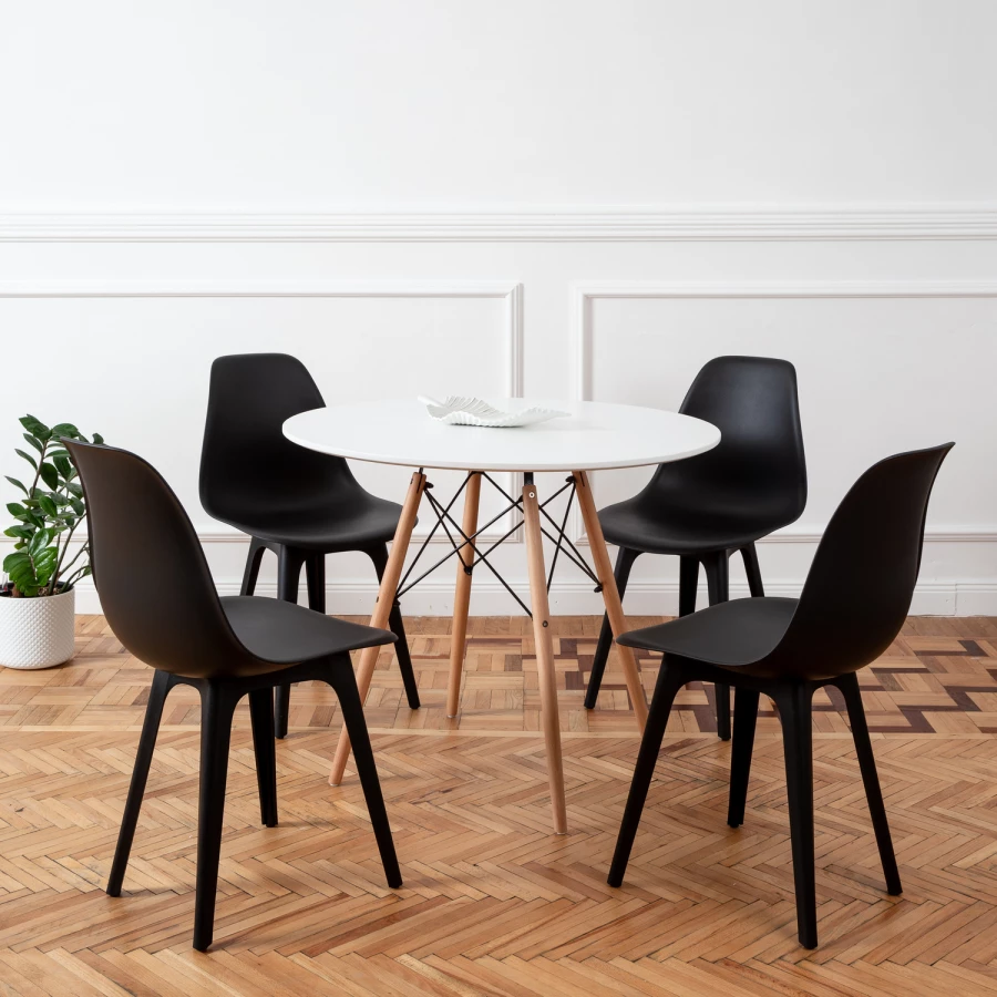 DERSTUHL Комплект стульев пластиковых 4 шт Plast Eames (изображение №7)