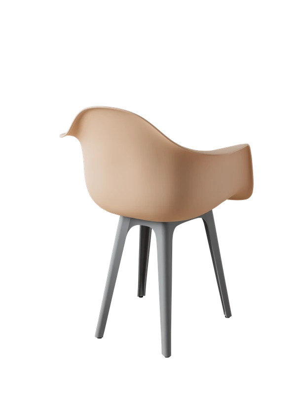 DERSTUHL Комплект стульев пластиковых 4 шт Plast Grey Eames (изображение №5)