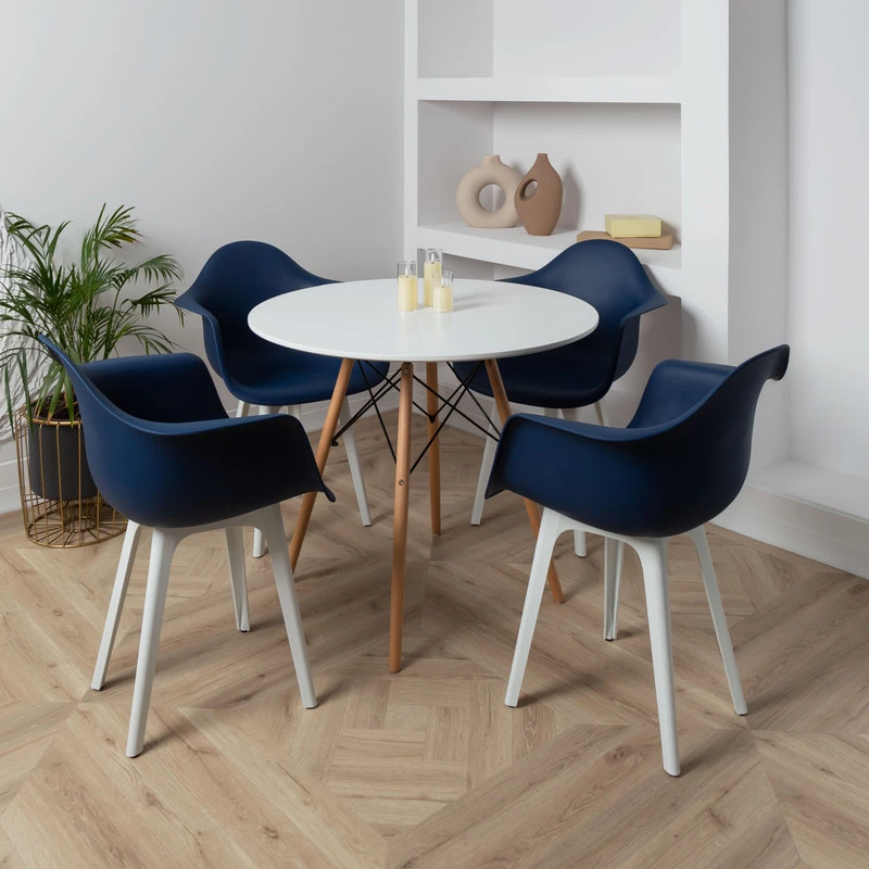DERSTUHL Комплект стульев пластиковых 4 шт Plast White Eames (изображение №2)