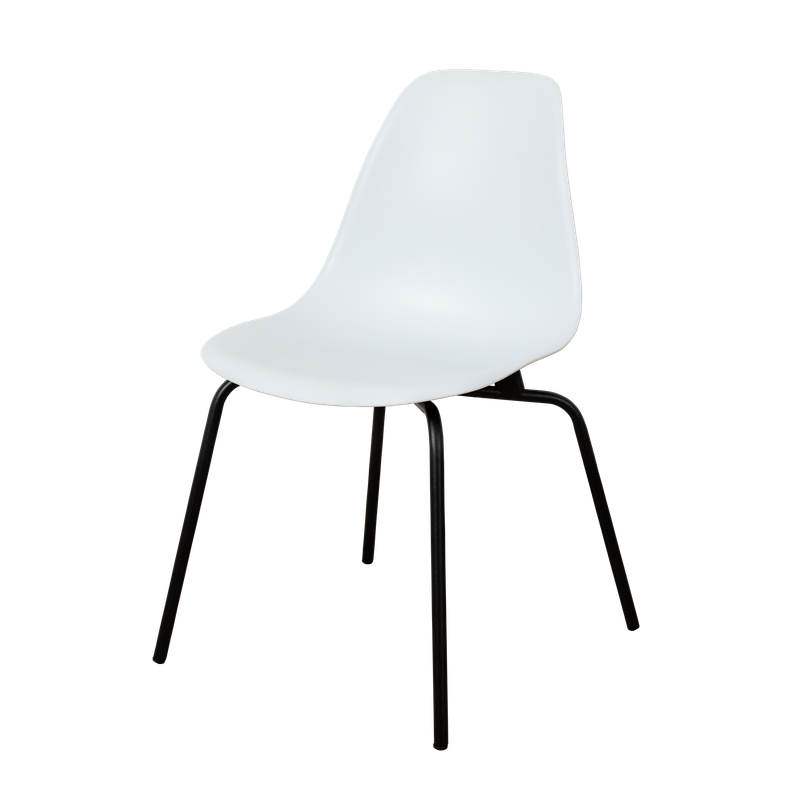 DERSTUHL Комплект стульев пластиковых 4 шт Elegant Black Eames
