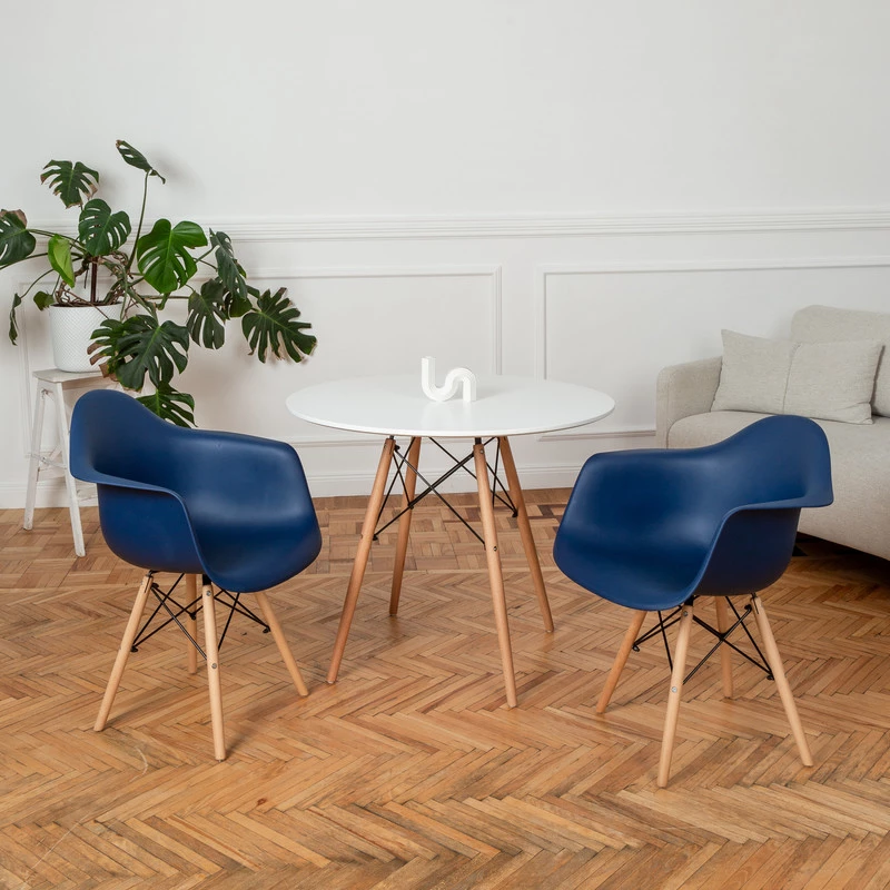 DERSTUHL Комплект стульев пластиковых 2 шт Wood Eames (изображение №2)