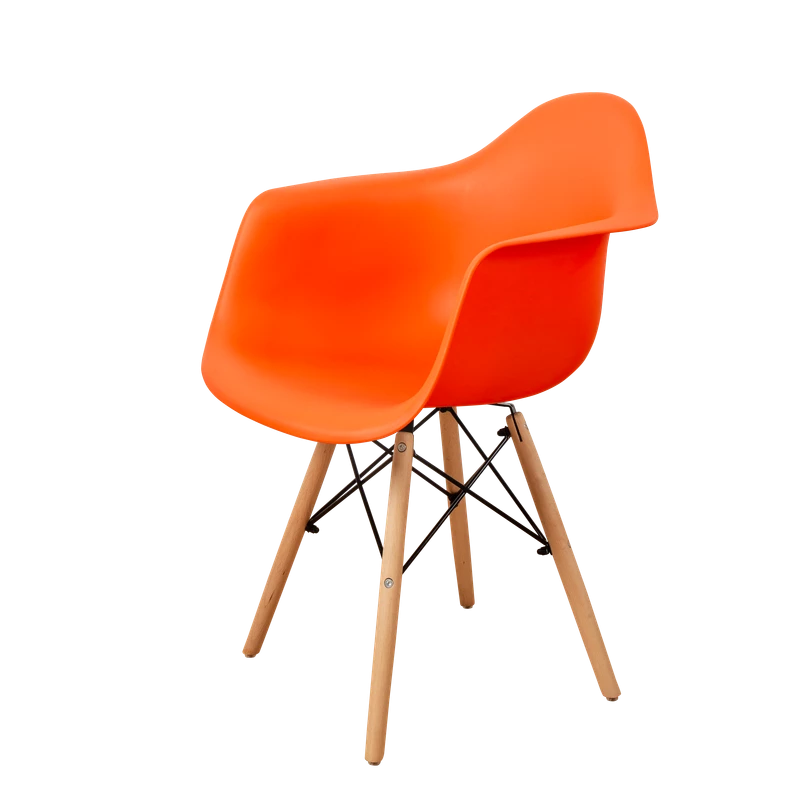 DERSTUHL Комплект стульев пластиковых 2 шт Wood Eames (изображение №1)