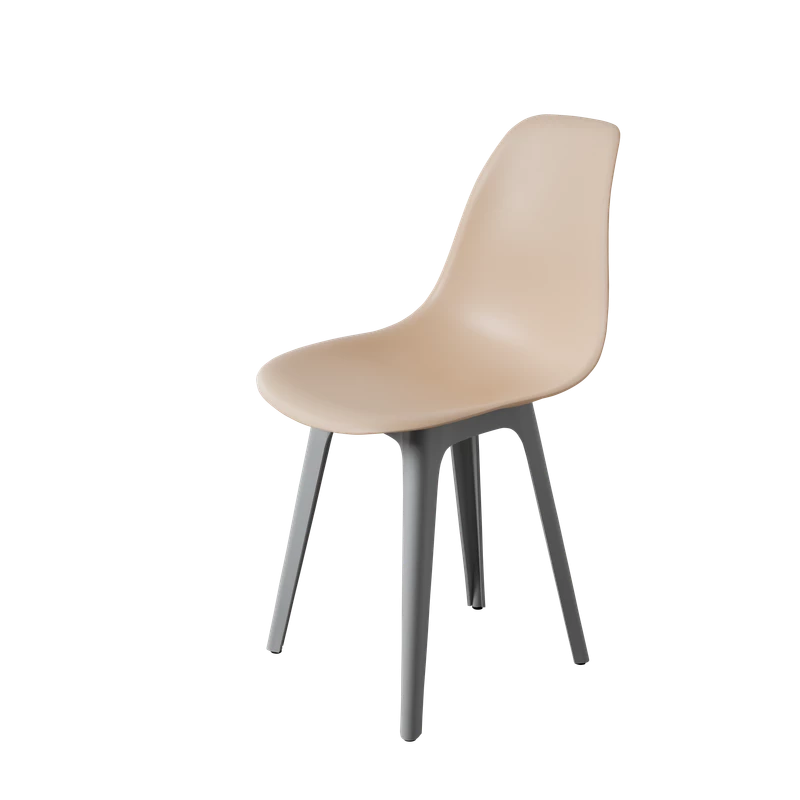 DERSTUHL Комплект стульев пластиковых 4 шт Plast Grey Eames (изображение №1)