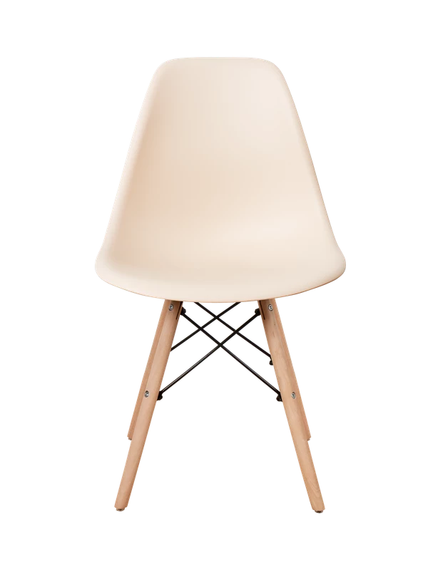 DERSTUHL Комплект стульев пластиковых 4 шт Wood Eames (изображение №3)