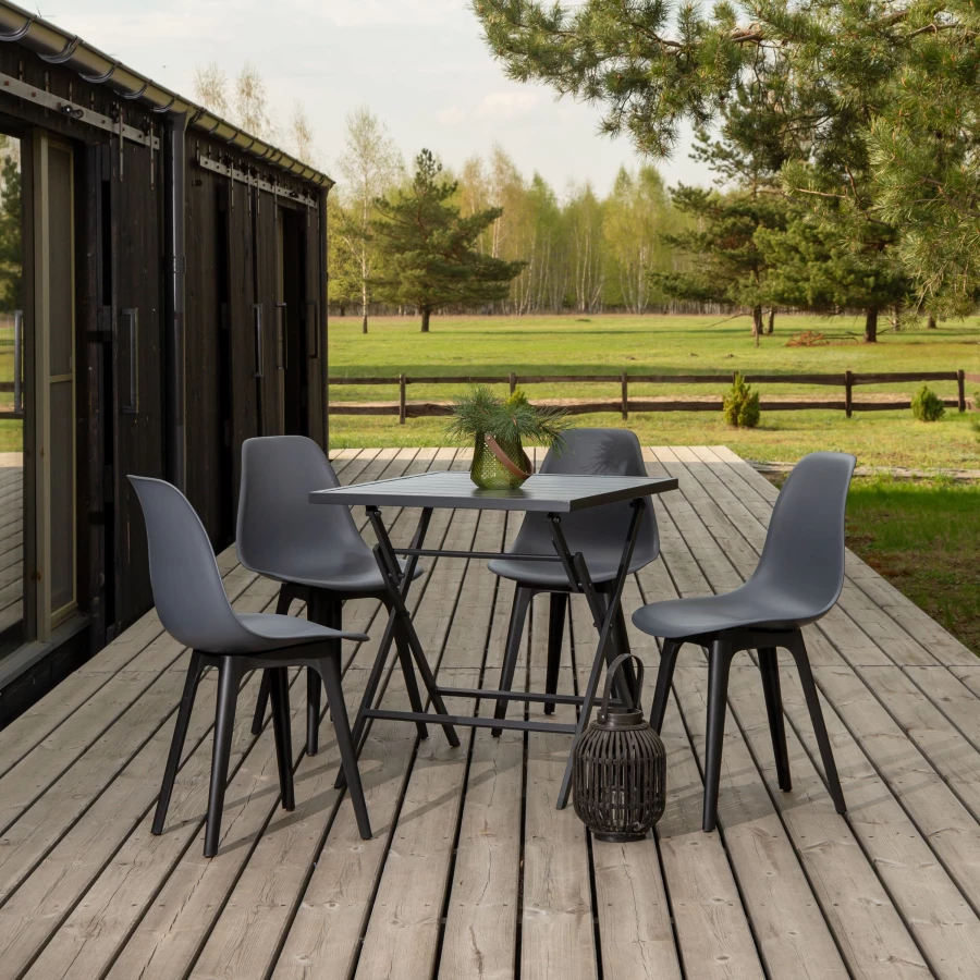 DERSTUHL Комплект стульев пластиковых 4 шт Plast Eames (изображение №2)