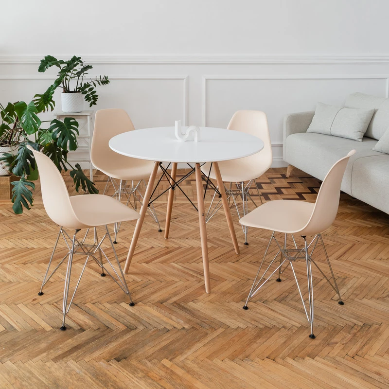 DERSTUHL Комплект стульев пластиковых 2 шт Chrom Eames (изображение №2)