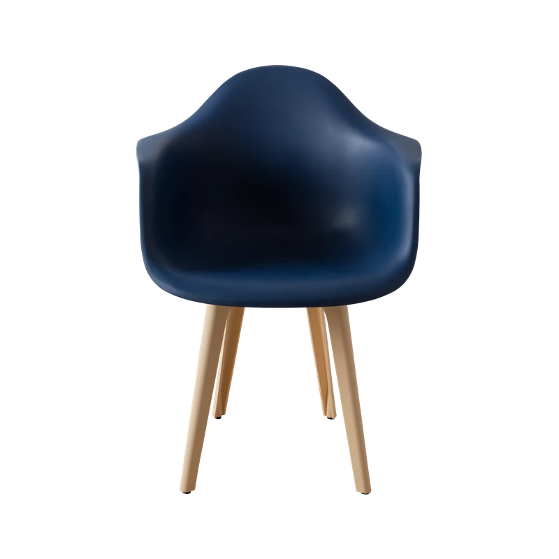 DERSTUHL Комплект стульев пластиковых 2 шт Plast Beige Eames (изображение №3)
