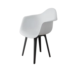 DERSTUHL Комплект стульев пластиковых 4 шт Plast Dark Grey Eames