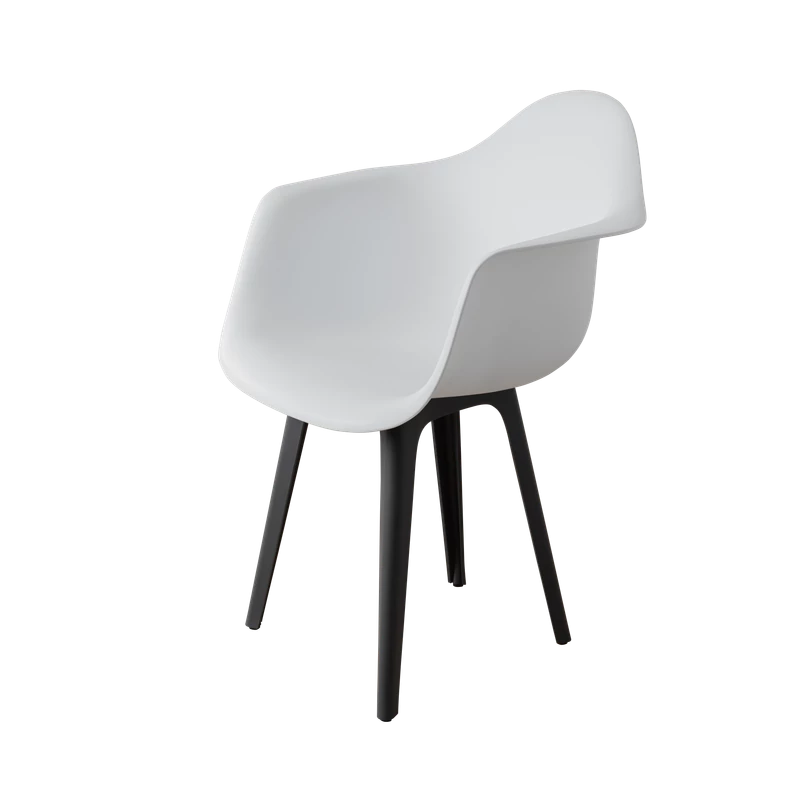 DERSTUHL Комплект стульев пластиковых 2 шт Plast Dark Grey Eames (изображение №1)