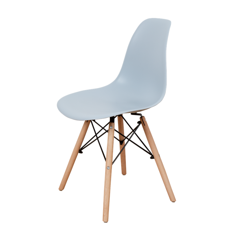 DERSTUHL Комплект стульев пластиковых 4 шт Wood Eames