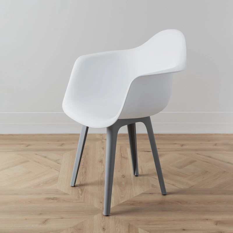 DERSTUHL Комплект стульев пластиковых 4 шт Plast Grey Eames (изображение №6)