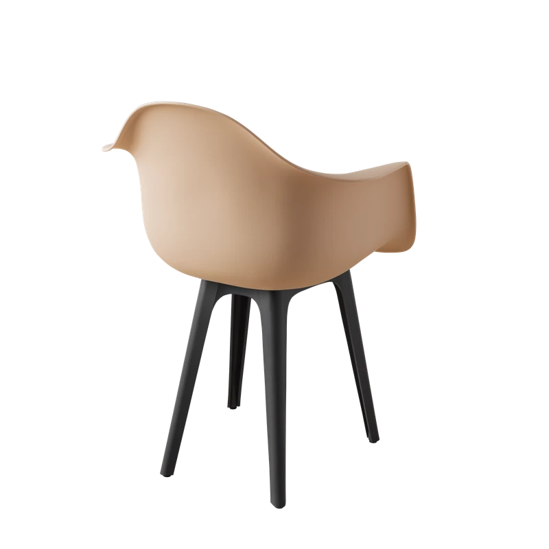 DERSTUHL Комплект стульев пластиковых 2 шт Plast Dark Grey Eames (изображение №5)
