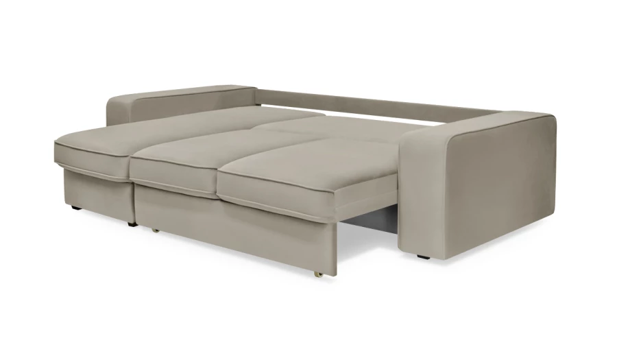 Угловой диван - аналог IKEA HOIMSUND, 247х153х90 см, бежевый (изображение №5)