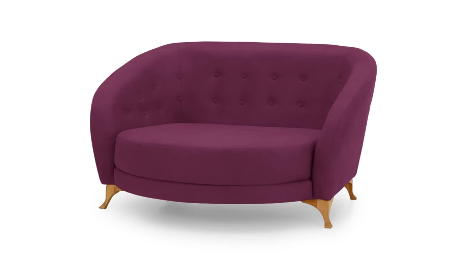 Диван - аналог IKEA ESSEBODA, 146х128х83 см, фиолетовый (изображение №1)