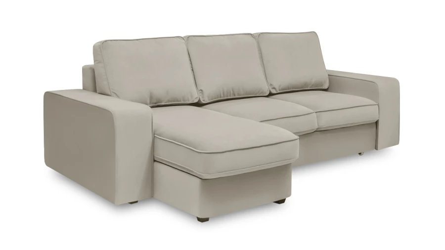Угловой диван - аналог IKEA HOIMSUND, 247х153х90 см, бежевый (изображение №3)